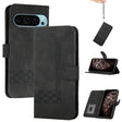 For Google Pixel 9 Pro Cubic Skin Feel Flip Leather Phone Case(Black) - Google Cases by PMC TechLife | Online Shopping South Africa | PMC TechLife | Buy Now Pay Later Mobicred