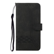 For Google Pixel 9 Pro Cubic Skin Feel Flip Leather Phone Case(Black)