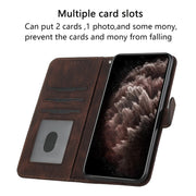 For Google Pixel 9 Pro Cubic Skin Feel Flip Leather Phone Case(Brown)