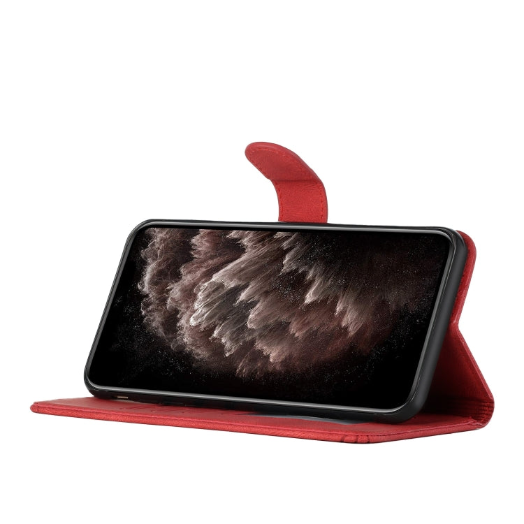 For Google Pixel 9 Cubic Skin Feel Flip Leather Phone Case(Red)