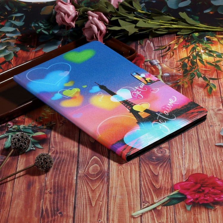 For Lenovo Tab M11/ Xiaoxin Pad 11 2024 Voltage Coloured Drawing Smart Leather Tablet Case(Romantic Tower)