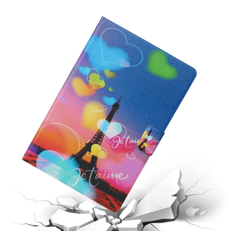 For Lenovo Tab M11/ Xiaoxin Pad 11 2024 Voltage Coloured Drawing Smart Leather Tablet Case(Romantic Tower)