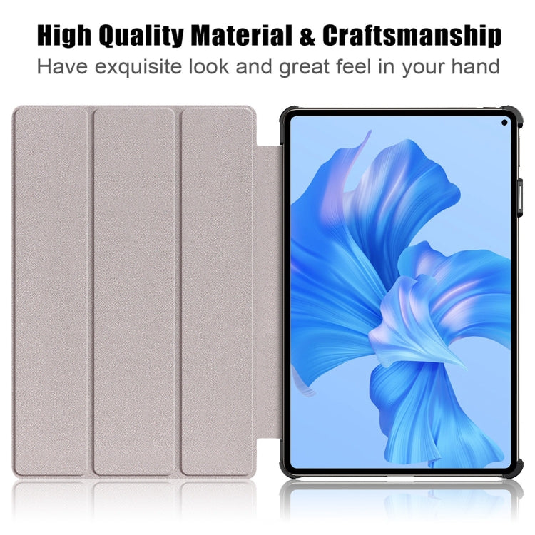 For Huawei MatePad Pro 11 2024 / 2022 Coloured Drawing 3-Fold Smart Leather Tablet Case(Dream Deer)