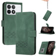 For Xiaomi Redmi K70 Cubic Skin Feel Flip Leather Phone Case(Green) - Xiaomi Cases by PMC Jewellery | Online Shopping South Africa | PMC Jewellery | Buy Now Pay Later Mobicred