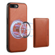 For iPhone 8 Plus/7 Plus Denior Cowhide Texture Leather MagSafe Detachable Wallet Phone Case(Brown) - free shipping - PMC TechLife - Order now!