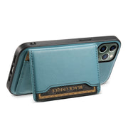 For iPhone 11 Pro Denior Cowhide Texture Leather MagSafe Detachable Wallet Phone Case(Blue)