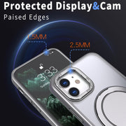 For iPhone 11 360-degree Rotating MagSafe Magnetic Holder Phone Case(Titanium Grey)