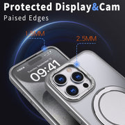For iPhone 11 Pro Max 360-degree Rotating MagSafe Magnetic Holder Phone Case(Titanium Grey)