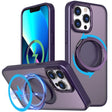 For iPhone 13 Pro Max 360-degree Rotating MagSafe Magnetic Holder Phone Case(Purple) - iPhone 13 Pro Max Cases by PMC TechLife | Online Shopping South Africa | PMC TechLife