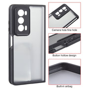 For Honor Magic V2 Matte Black TPU + PC Phone Case