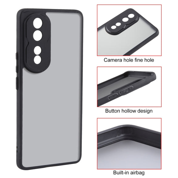For Honor 80 Pro Fine Pore Matte Black TPU + PC Phone Case