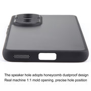 For Honor 80 Pro Fine Pore Matte Black TPU + PC Phone Case