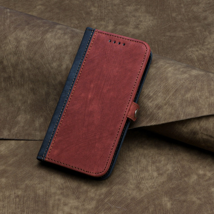 For Google Pixel 9 Pro Side Buckle Double Fold Hand Strap Leather Phone Case(Red)