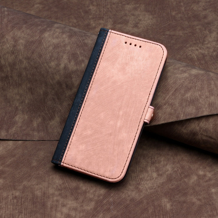For Google Pixel 9 Pro Side Buckle Double Fold Hand Strap Leather Phone Case(Pink)