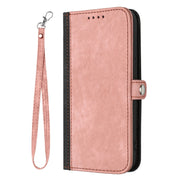 For Google Pixel 9 Side Buckle Double Fold Hand Strap Leather Phone Case(Pink)