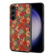 For Samsung Galaxy S24+ 5G Four Seasons Flower Language Series TPU Phone Case(Summer Red)