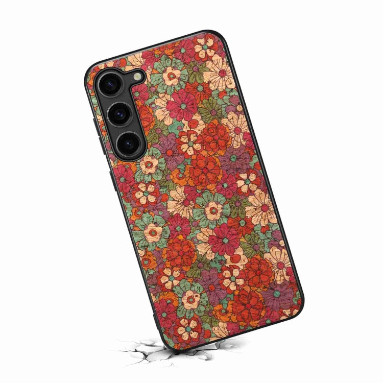 For Samsung Galaxy S24+ 5G Four Seasons Flower Language Series TPU Phone Case(Summer Red)