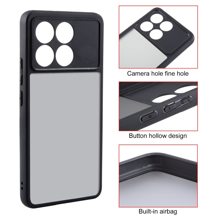 For Xiaomi Redmi K70 / K70 Pro Fine Pore Matte Black TPU + PC Phone Case