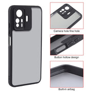 For Xiaomi Redmi Note 12S 4G Fine Pore Matte Black TPU + PC Phone Case