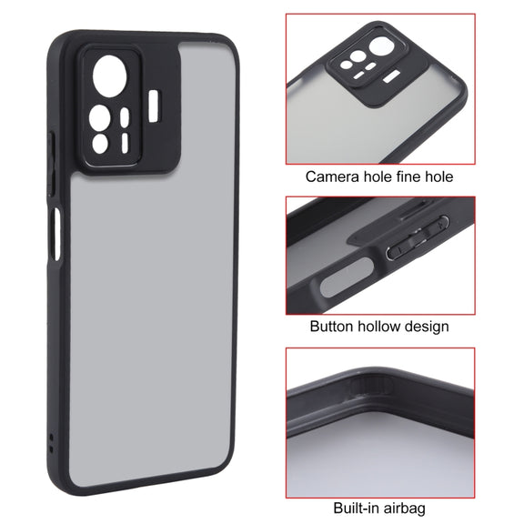 For Xiaomi Redmi Note 12S 4G Fine Pore Matte Black TPU + PC Phone Case