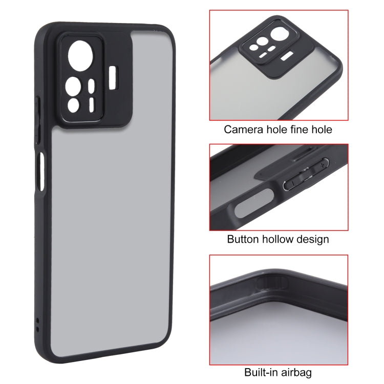 For Xiaomi Redmi Note 12S 4G Fine Pore Matte Black TPU + PC Phone Case