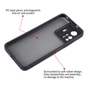 For Xiaomi Redmi Note 12S 4G Fine Pore Matte Black TPU + PC Phone Case