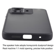For Xiaomi Redmi Note 12S 4G Fine Pore Matte Black TPU + PC Phone Case