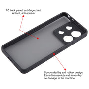 For Xiaomi Redmi Note 13 Pro Fine Pore Matte Black TPU + PC Phone Case