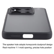 For Xiaomi Redmi Note 13 Pro Fine Pore Matte Black TPU + PC Phone Case