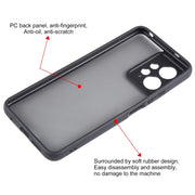 For Xiaomi Redmi Note 12 4G Fine Pore Matte Black TPU + PC Phone Case