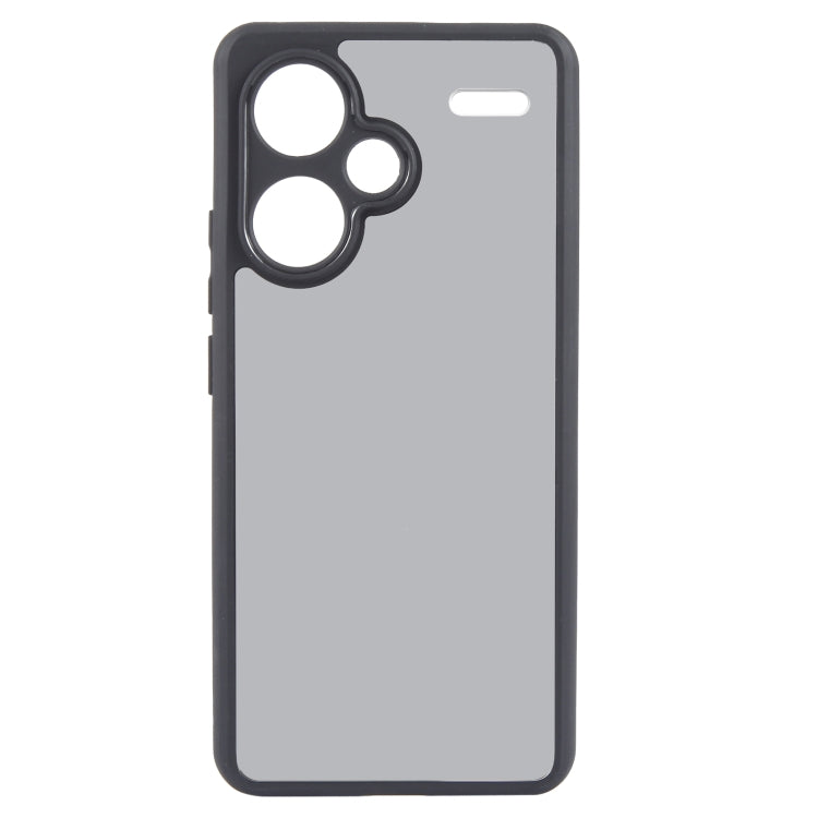 For Xiaomi Redmi Note 13 Pro+ Fine Pore Matte Black TPU + PC Phone Case