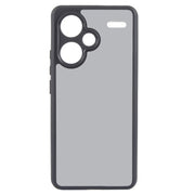 For Xiaomi Redmi Note 13 Pro+ Fine Pore Matte Black TPU + PC Phone Case