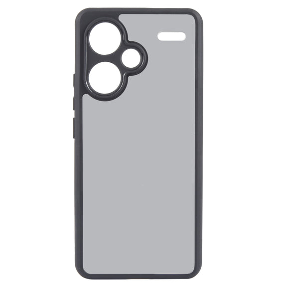 For Xiaomi Redmi Note 13 Pro+ Fine Pore Matte Black TPU + PC Phone Case