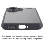 For Xiaomi Redmi Note 13 Pro+ Fine Pore Matte Black TPU + PC Phone Case