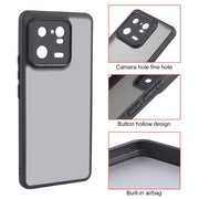 For Xiaomi 13 Pro Fine Pore Matte Black TPU + PC Phone Case