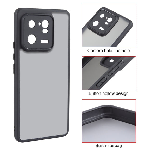 For Xiaomi 13 Pro Fine Pore Matte Black TPU + PC Phone Case