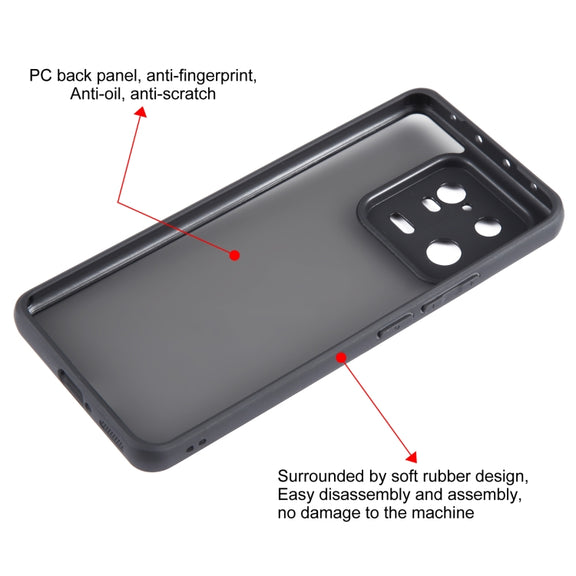 For Xiaomi 13 Pro Fine Pore Matte Black TPU + PC Phone Case