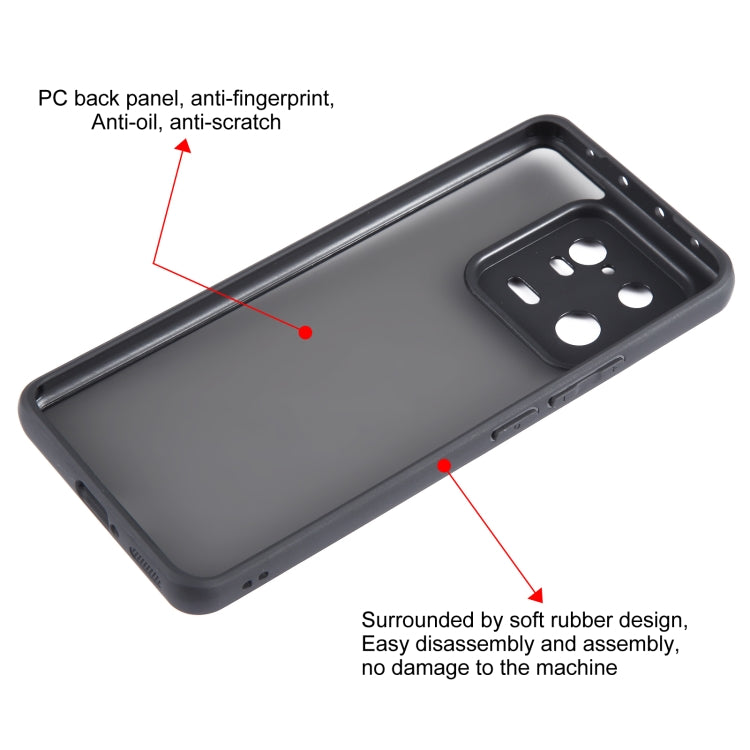 For Xiaomi 13 Pro Fine Pore Matte Black TPU + PC Phone Case
