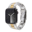 For Apple Watch 38mm Three-Bead Stainless Steel Watch Band(Silver Gold) - free shipping - PMC TechLife - Order now!