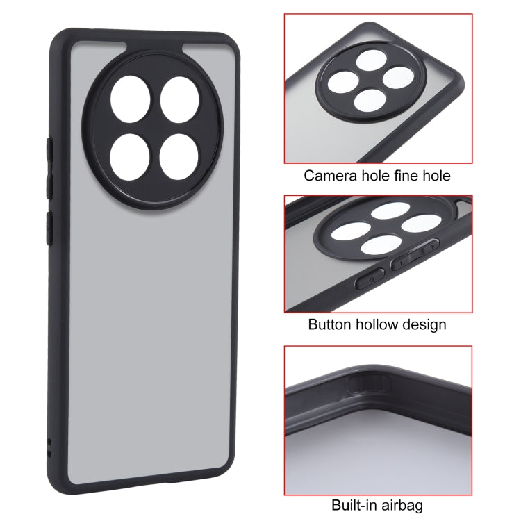 For OPPO A2 Pro Fine Pore Matte Black TPU + PC Phone Case