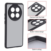 For OPPO A2 Pro Fine Pore Matte Black TPU + PC Phone Case