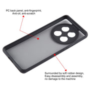 For OPPO A2 Pro Fine Pore Matte Black TPU + PC Phone Case