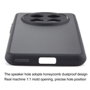 For OPPO A2 Pro Fine Pore Matte Black TPU + PC Phone Case