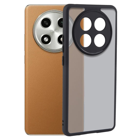 For OPPO A2 Pro Fine Pore Matte Black TPU + PC Phone Case