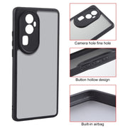 For OPPO Reno10 Pro+ Fine Pore Matte Black TPU + PC Phone Case