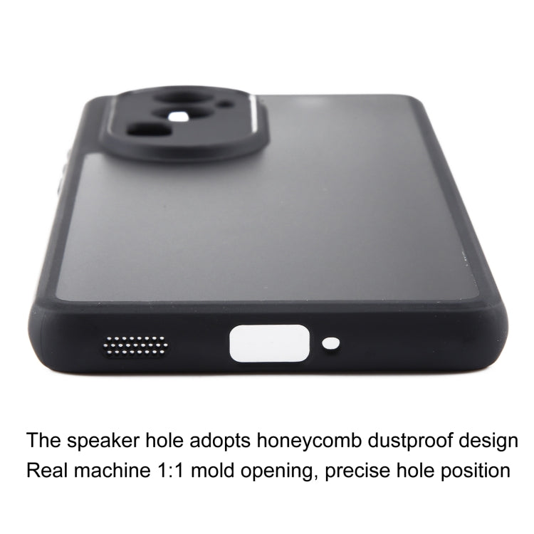 For OPPO Reno10 Pro+ Fine Pore Matte Black TPU + PC Phone Case