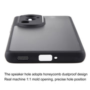 For OPPO Reno10 Pro+ Fine Pore Matte Black TPU + PC Phone Case