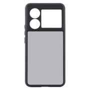 For Realme GT5 Matte Black TPU + PC Phone Case