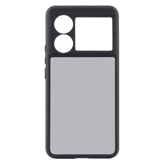 For Realme GT5 Matte Black TPU + PC Phone Case