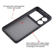 For Realme GT5 Matte Black TPU + PC Phone Case